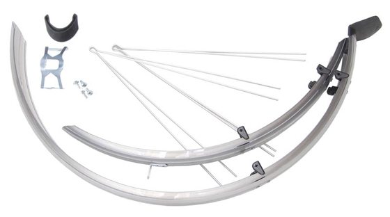 BIKEFUN Sárvédő MTB alu-plastic ezüst-karbon-ezüst OR58S-C-S