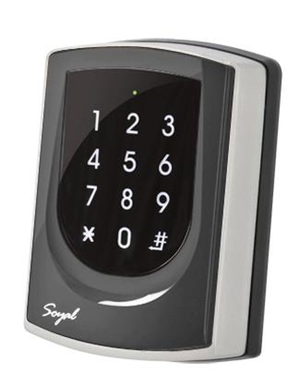 SOYAL AR-725ED-M Mifare Önálló 2 ajtós vezérlő szürke fémkeret 109810