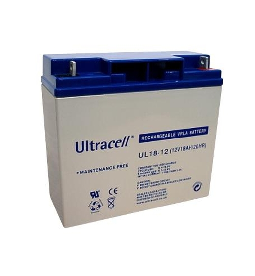 ULTRACELL 12V 18Ah Zselés ólom akkumulátor