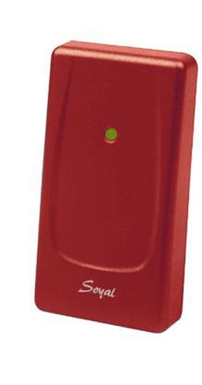 SOYAL AR-721UBW Kártyaolvasó hálózati központokhoz vagy önálló vezérlőkhöz piros 110758