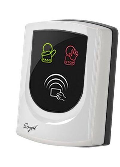 SOYAL AR-725UDM-W Kártyaolvasó hálózati központokhoz vagy önálló vezérlőkhöz ezüst