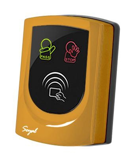 SOYAL AR-725UB-W Közelítőkártyás segédolvasó beléptetőrendszerekhez narancs