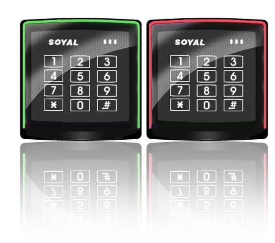 SOYAL AR-888K fekete Kártyaolvasó és kódbillentyűzet önálló vezérlőkhöz