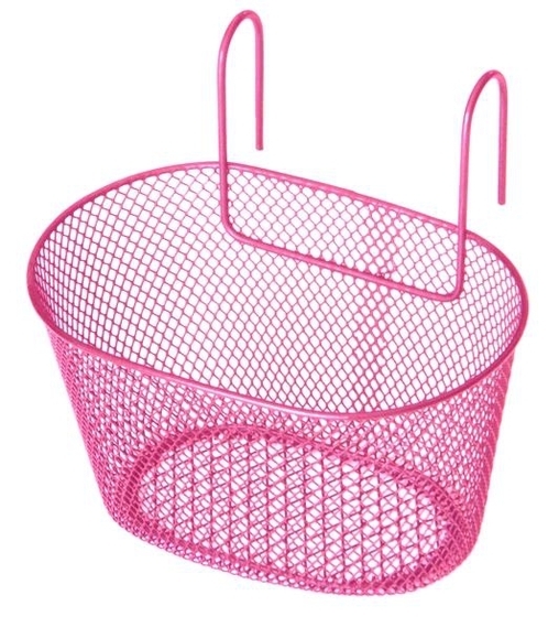 Első kosár gyerek kerékpárra rózsaszín 50054
