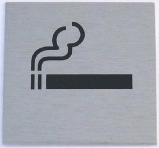 JKH Tábla alu öntapadós 60 x 60 mm DOHÁNYZÓHELY 3427174