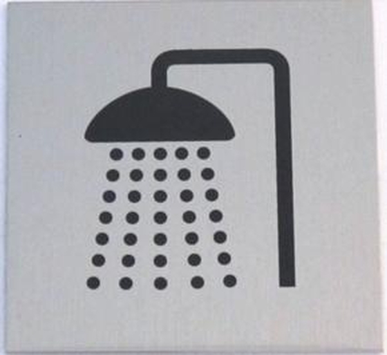 JKH Tábla alu öntapadós 60 x 60 mm ZUHANYZÓ 3427176