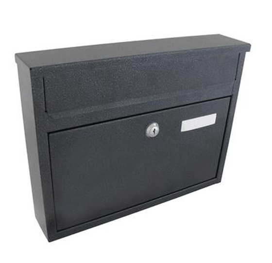 JKH Postaláda fekvő záras 35x27cm szürke Varia 3490130