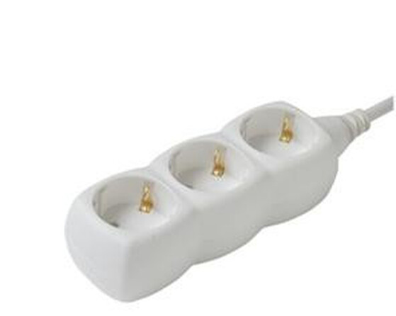 JKH Hálózati elosztó 3-as 3 m fehér 8960506