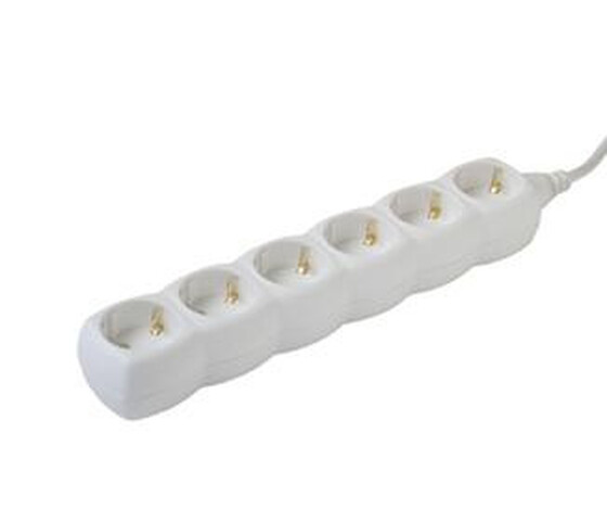 JKH Hálózati elosztó 6-os 5 m fehér 8960515