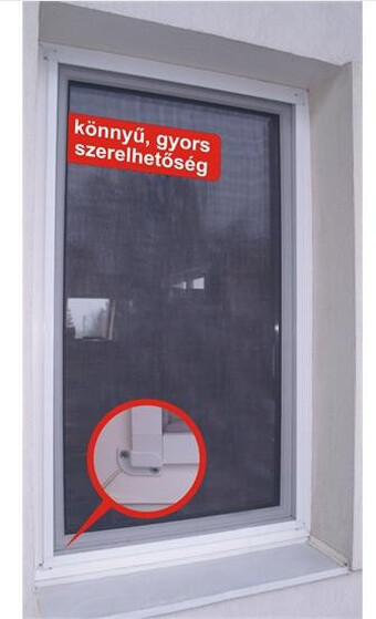 JKH Rovarháló alu kerettel 130x150 cm ablakra fehér 8911452