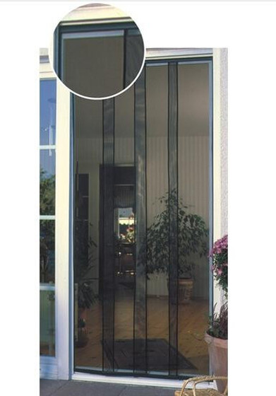 JKH Rovarvédő függöny polyester 4 részes sínes 90 x 215 fekete 8911326