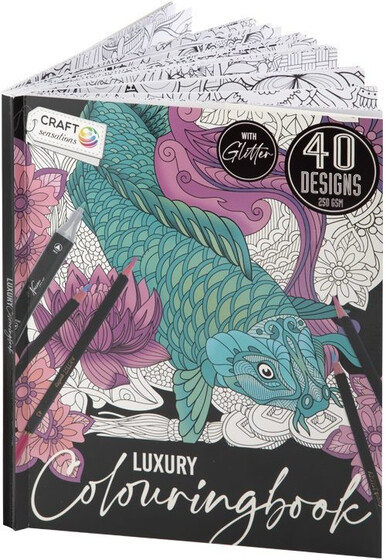 Prémium színező könyv 40 képpel, Halacskás CraftArt CR1140-GE