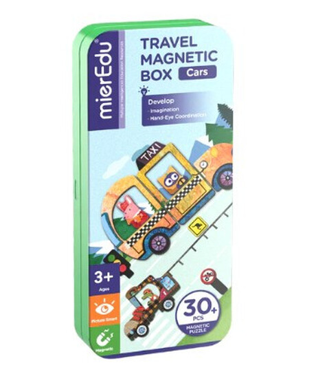 Mágneses puzzle játék, Autók MierEdu ME0884