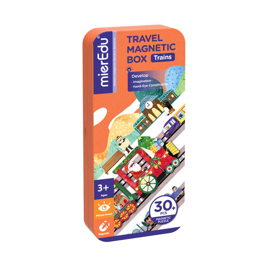 Mágneses puzzle játék, Karácsonyi vonat  Mieredu ME0883