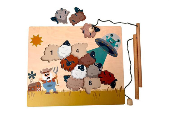 Mágneses horgászós játék, Hova mennek a bárányok? Magni Magni3374