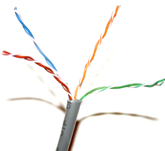 Tömör 4 x 2 x 0,5 UTP CAT.5e réz 100m 124866