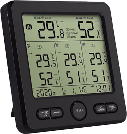 HOLDPEAK 6210 Páratartalom és hőmérséklet mérő 122563