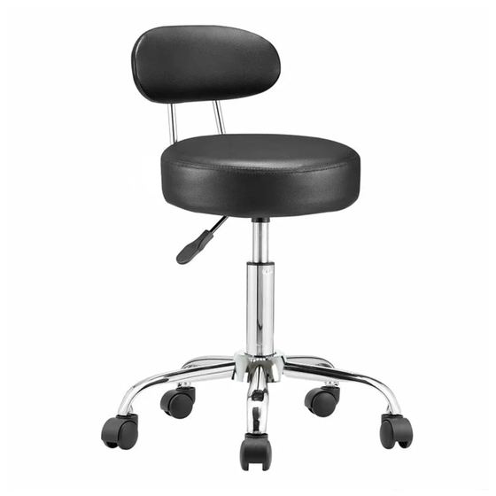 Háttámlás kozmetikai szék fekete HOP1001851-1