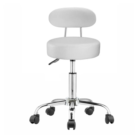 Háttámlás kozmetikai szék fehér HOP1001851-2