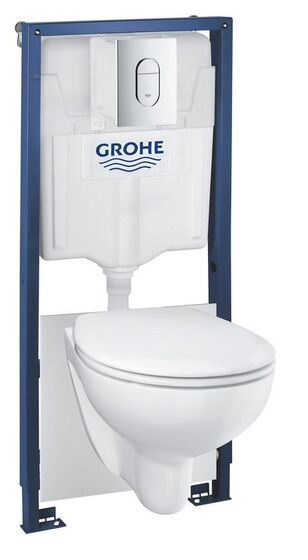 Grohe Solido króm 5 az 1-ben WC szett, 1,13 méteres telepítési magasság - Gr.39418000