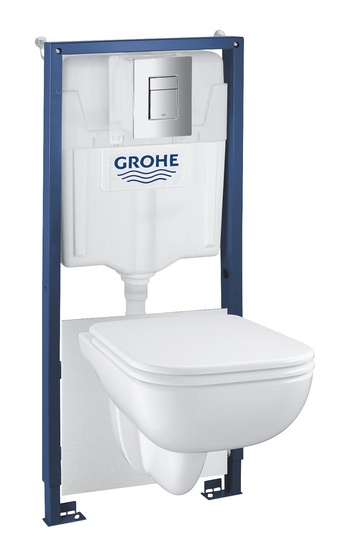 Grohe Solido Alpin fehér 5 az 1-ben WC szett, 1,13 méteres telepítési magasság - Gr.39817000