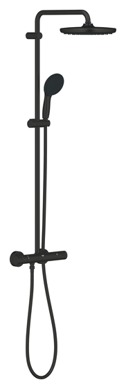 Grohe Vitalio Start System 250 matte black Termosztátos zuhanyrendszer falra - Gr.266772431