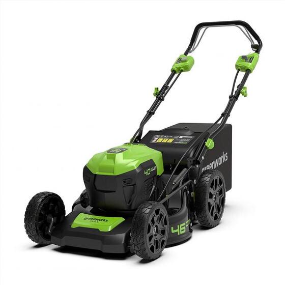 Fűnyíró fűgyűjtős, akkumulátoros, önjáró Greenworks GD40LM46SP 40 v, 46 cm, akku- és töltő nélkül 2506807-GW