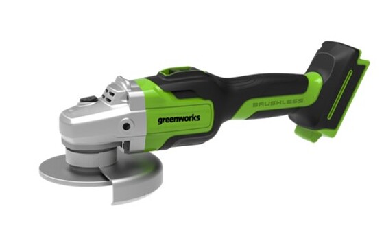 Sarokcsiszoló akkumulátoros Greenworks GD24AG 24v, 125mm, akku és töltő nélkül 3200207-GW
