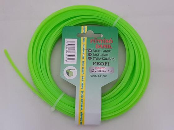 Damil 2.4mm szögletes 15 méter  olasz FIN024/G/SZ