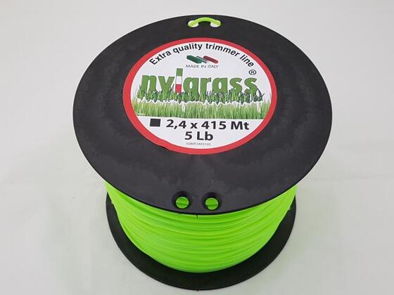 Damil 2.4mm szögletes   415 méter olasz FIN/T/2.4/2.25/SZ