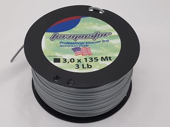 Damil 3.0mm szögletes   135 méter alu olasz FIN/T/3.0/1.36A