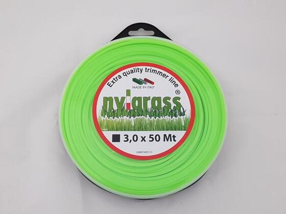 Damil 3.0mm szögletes 50 méter  bliszteres olasz FIN/T/3.0/0.5/SZ/B