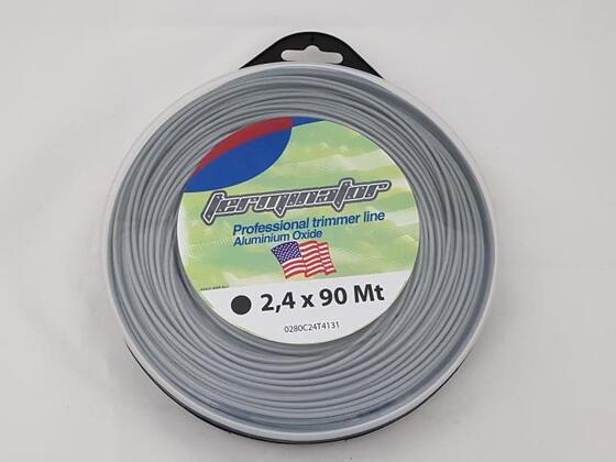 Damil 2.4mm kerek   90 méter alu olasz FIN/T/2.4/0.5/A/B/K