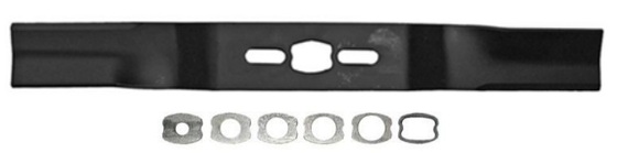 Fűnyíró kés  510 mm, univerzális hajlított, betétgyűrűvel utángyártott MOG145/R