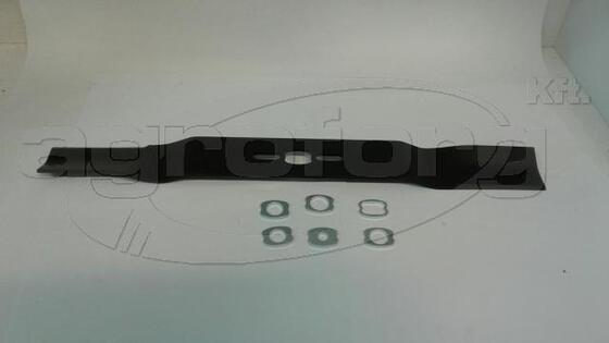 Fűnyíró kés  530 mm, univerzális hajlított, betétgyűrűvel utángyártott MOG146/R