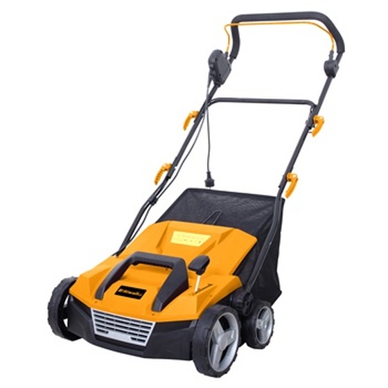 Gyepszellőztető gyűjtős elektromos Riwall REV 3816 1600 w, 38 cm, késes és rugós tengely REV 3816