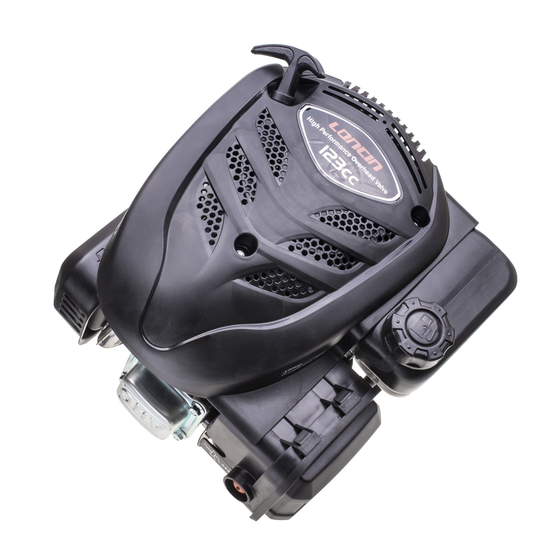 Motor függőleges tengelyű Loncin LC1P65FE-3 123 cm3, 2.1 kw, 22.2x53mm, fékes motor LC1P65FE-3