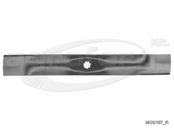 Fűnyíró kés John Deer  540mm, 7 ágú csillag jobbra forgó utángyártott MOG187/R