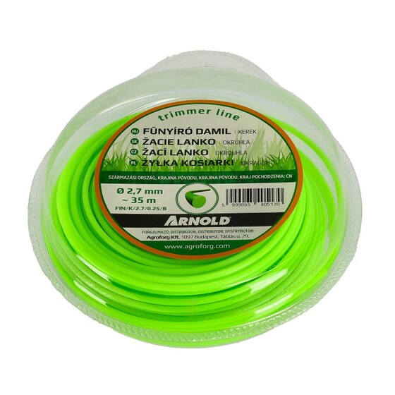 Damil 2.7mm kerek 35 méter kínai FIN/K/2.7/0.25/B