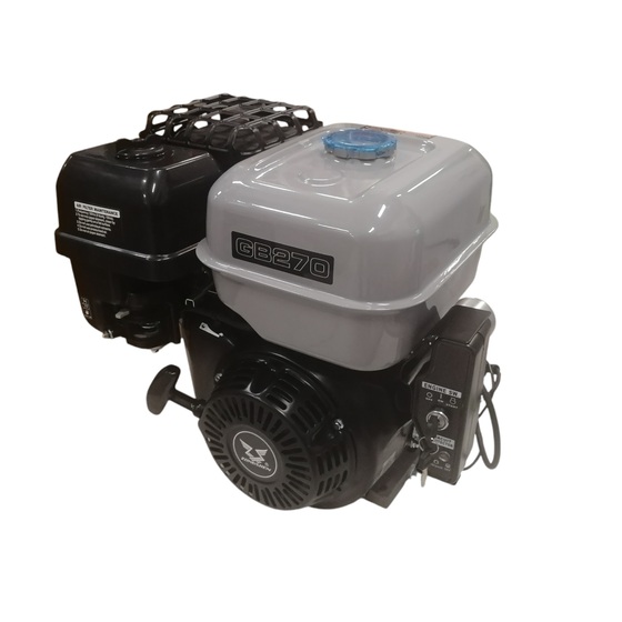 Motor vízszintes tengelyű Zongshen GB270E 270 cm3, 6.6 kw, benzines, 25.4x72mm, önindítós GB270E