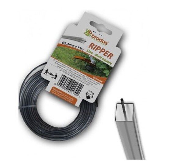 Damil RIPPER DUAL, szögletes 3,0mm x 15m - ZRK3015K