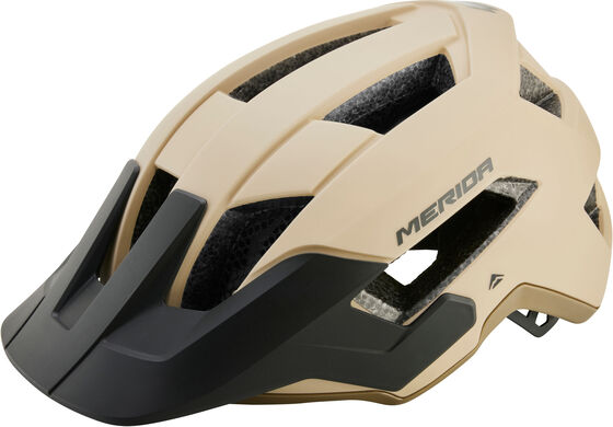 MERIDA Fejvédő ME NORTHSHORE 54-58cm matt homok/fényes bézs - 15 szellőző A2277000145