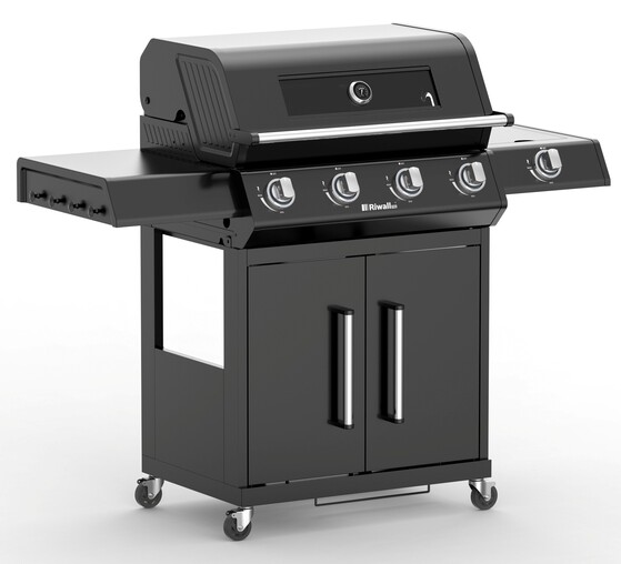 Riwall RGG 41 EXL prémium gázüzemű grillsütő 17 kW, 4+1 gázégővel - GB01A2401115B_hu