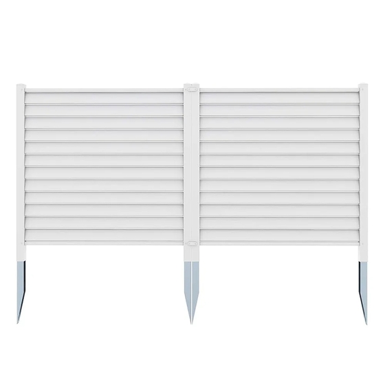 Leszúrható kerítéspanel 122x122cm 2db fehér HOP1001871