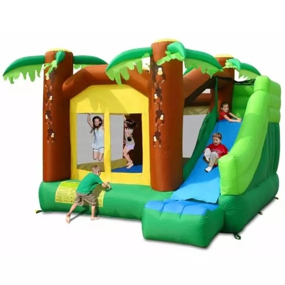 HAPPY HOP 9164 Jungle Climb and Slide Bouncy House otthoni légvár ugrálóvár