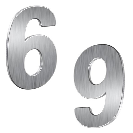 Basi HN 150 6/9 Inox nemesacél házszám B73000006