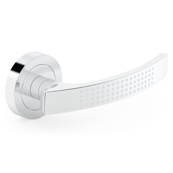 Metal-Bud ASTRA Króm divatos rozettás ajtókilincs MBVAOC