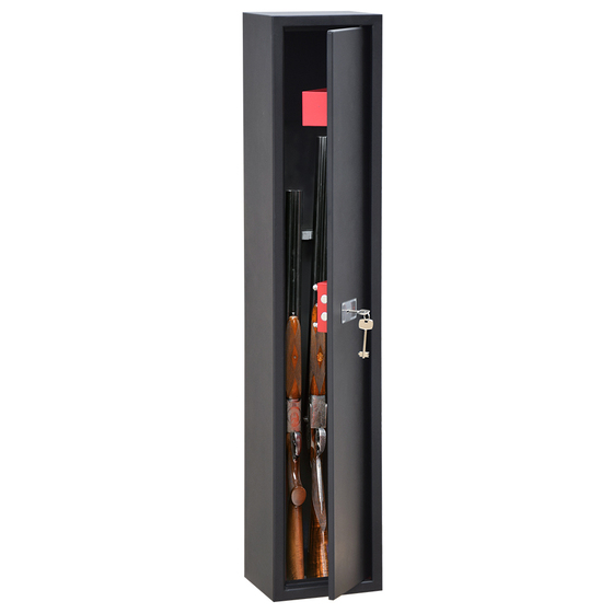 Technomax TCH 3 Fekete fegyverszekrény kulcsos zárral TMTCH3