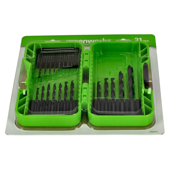 Fúrószár készlet Greenworks APT-21BODS-GW 21 darabos hss 2943707-GW