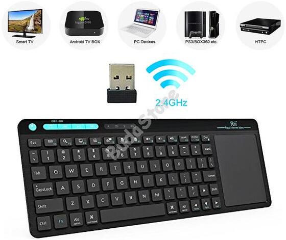 Rii K18 Multifunkciós QWERTY billentyűzet és precíziós touchpad 115460